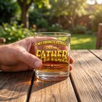 Personalisierte My Favorite People 10 oz Old Fashioned Rock Whiskey Glas mit Namen Vatertag Geburtstag Geschenk für Mann Whiskey-Enthusiast