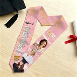 Personalized Class of 2026 Photo Collage Multicolor Graduation Stoles with Name and Text Loving Memorial Graduation Gift for Graduates