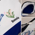 Personalised Embroidered Bow Watering Can Birth Flower Makeup Bag with Name Anniversary Thanksgiving Day Birthday Gift for Mom Woman