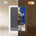 Personalized In Loving Memory Fallen Soldier LED Photo Frame Mirror with Name Memorial Day Sympathy Gift for Army Family Loss of Loved One