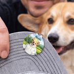 Personalized Pet Photo Magnetic Hat Clip Golf Ball Marker with Name Birthday Anniversary Game Day Gift for Golf Lovers