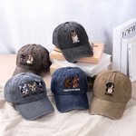 Casquette de base-ball 100 % coton personnalisée avec nom et portrait d'animal brodés - Cadeau d'anniversaire pour amoureux des animaux de compagnie