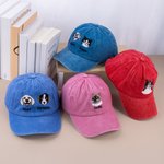 Casquette de base-ball 100 % coton personnalisée avec nom et portrait d'animal brodés - Cadeau d'anniversaire pour amoureux des animaux de compagnie