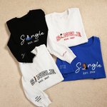 Personalisierte Multicolor besticktes einzelnes Foto weiches T-Shirt Sweatshirt Hoodie mit Jahr täglich tragen Geburtstagsgeschenk für Jugend Freund