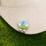 Personalisierte Geburt Blume Golf Ball Marker Magnetische Hut Clip mit Namen Geburtstag Spiel Tag Geschenk für Golfspieler Liebhaber