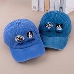 Casquette de base-ball 100 % coton personnalisée avec nom et portrait d'animal brodés - Cadeau d'anniversaire pour amoureux des animaux de compagnie