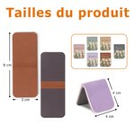 Marque-page magnétique en cuir PU personnalisé avec nom et fleur de naissance - Cadeau d'anniversaire pour les passionnés de lecture