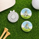 Personalisierte Geburt Blume Golf Ball Marker Magnetische Hut Clip mit Namen Geburtstag Spiel Tag Geschenk für Golfspieler Liebhaber