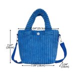 Gepersonaliseerde Schattige Bloem Aardbei Ribfluwelen Crossbodytas met Naam Verjaardagscadeau en Terug-naar-school Cadeau voor Kinderen en Peuters