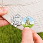 Personalisierte Geburt Blume Golf Ball Marker Magnetische Hut Clip mit Namen Geburtstag Spiel Tag Geschenk für Golfspieler Liebhaber