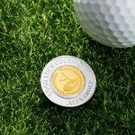 Personalisierte Edelstahl magnetische Golf Ball Marker Hut Clip mit Text Premium-Zubehör Geburtstagsgeschenk für Golfer
