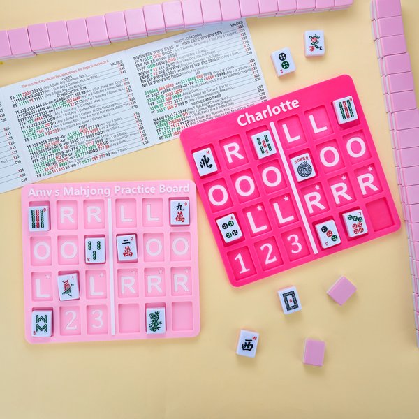 Personalized 3D Printing Mahjong Charleston Practice Board with Text Mahjongg Accessory Mahjong Night Gift for Mahjong Lover Player