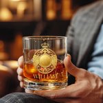 Verre à whisky personnalisé avec nom pour la fête des pères Cadeau d'anniversaire pour père amateur de whisky