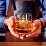 Verre à whisky personnalisé avec nom pour la fête des pères Cadeau d'anniversaire pour père amateur de whisky
