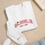 Personalisierte Multicolor besticktes einzelnes Foto weiches T-Shirt Sweatshirt Hoodie mit Jahr täglich tragen Geburtstagsgeschenk für Jugend Freund