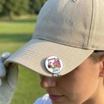 Personalised Golf Cart Golf Ball Marker Magnetic Hat Clip with Name Birthday Game Day Gift for Golf Player
