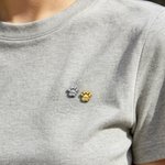 Personalised 3D Bubble Paw Print Brooch Pin with Engraved Pet Name Decorative Accessories Birthday Memorable Gift for Pet Dog Cat Lover