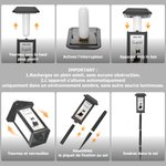 Lampe solaire de jardin personnalisée avec photo et nom de l'animal - Cadeau de sympathie pour deuil d'animal