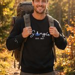 Personalisierte Multicolor besticktes einzelnes Foto weiches T-Shirt Sweatshirt Hoodie mit Jahr täglich tragen Geburtstagsgeschenk für Jugend Freund