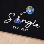 Personalisierte Multicolor besticktes einzelnes Foto weiches T-Shirt Sweatshirt Hoodie mit Jahr täglich tragen Geburtstagsgeschenk für Jugend Freund
