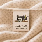 Personalised Sewing Labels Tags 100% Cotton with Name and Text for Clothing Handmade Gift for Knitting DIY Craft Lovers