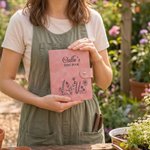 Personalisierte Seed Book Floral Binder Notebook mit Namen täglichen Gebrauch Garten Frühling Bauernhof Geschenk für Gärtner Kinder