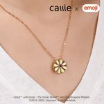Personalisierte Gänseblümchen Halskette | mit Namen und Geburtssteinen | 2-in-1 Familienschmuck | Geburtstag Geschenk für Frauen | Callie × emoji ™