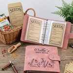 Personalisierte Seed Book Floral Binder Notebook mit Namen täglichen Gebrauch Garten Frühling Bauernhof Geschenk für Gärtner Kinder