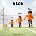 Personalized Cartoon Soccer Kids Photo Figurine Ornament with Name Desk Decor Team Birthday Gift for Boys Soccer Lovers