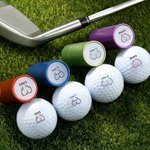 Personalised Funny Male Body Part Design Name Multicolor Golf Ball Stamp Club Competition Souvenir Birthday Gift for Golf Lover Golfer