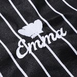 Personalized Embroidered Baking Element Adjustable Striped Apron with Name and Pocket Kitchen Accessory Birthday Gift for Women Cooking Lovers