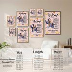Personalized Graduation Portrait Bible Verse Large Canvas Prints with Name Home Decor Graduation Gift for Graduates