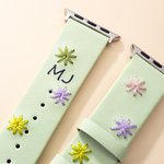Personalised Bohemian Style Embroidered Flower Watch Band with Name Birthday Gift for Girl Woman