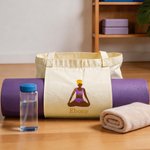 Personalisierte bestickt Yoga Pose große Kapazität Yoga-Matte Tasche mit Namen Pilates Zubehör Geburtstag Geschenk für Yoga-Liebhaber
