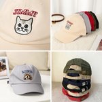 Personalised Embroidered Pet Face Photo 100% Cotton Adjustable Baseball Cap with Name Outdoor Accessories Pet Party Gift for Cat Dog Pet Owners