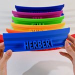 Personalized 3D-Printed Multicolor Playing Card Holder with Name Game Night Birthday Gift for Card Canasta Lover
