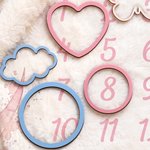 Henkilökohtainen Moon Flower pehmeä heittää peitto nimi Home Decor Baby Shower syntymäpäivälahja vastasyntyneelle uusi äiti