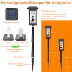 Personlig solcellslampa trädgård utomhus med foto och namn vacker minneslampa för husdjur hund och katt unik trädgårdsdekor