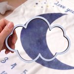 Henkilökohtainen kuun vaihe pehmeä heittää peitto nimi ja päivämäärä Home Decor Baby Shower syntymäpäivälahja vastasyntyneelle uusi äiti