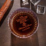 Personalized I Can Marry People Wedding Rings Design 10 oz Whiskey Glass with Name and Date Wedding Celebrate Party Gift for Officiant