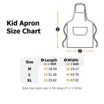 Personalised Highland Cow Initial Kid Apron Chef Hat Storage Bag Set with Front Pocket and Name Cooking Baking Children's Day Birthday Gift for Kids