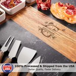 Personalized Engraved Initial Name Marble 11 Pcs Cutting Board Coaster Set with Ceramic Bowl Ship from USA Christmas Gift for Family Friend