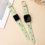 Personalised Bohemian Style Embroidered Flower Watch Band with Name Birthday Gift for Girl Woman