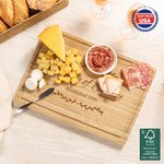 Personalized Engraved Olive Branch Bamboo Cutting Board with Juice Groove Name Date Ship from USA Housewarming Mother's Day Gift for Mother Grandma