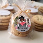 Personalized Graduation Photo Stickers with Name and Text Set of 20 Favor Label Celebration Party Decor for Graduates