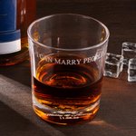 Personalized I Can Marry People Wedding Rings Design 10 oz Whiskey Glass with Name and Date Wedding Celebrate Party Gift for Officiant