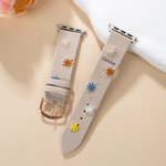 Personalised Bohemian Style Embroidered Flower Watch Band with Name Birthday Gift for Girl Woman