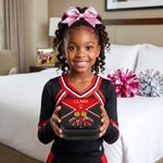 Personalizzato Cheerleading Cartoon Character PU Leather Jewelry Box Game Day Team Gift per Cheerleader Coach
