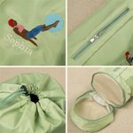 Personalisierte bestickt Yoga Pose große Kapazität Yoga-Matte Tasche mit Namen Pilates Zubehör Geburtstag Geschenk für Yoga-Liebhaber