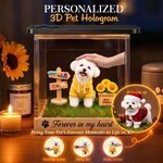 Personalized 3D Holographic Digital Pet House with Text Interactive Tech Memorial Anniversary Gift for Cat Dog Lover